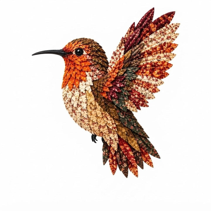 3D Fabric Bird Craft Kit With Felt Feathers For Diy Home Decor - Image 5