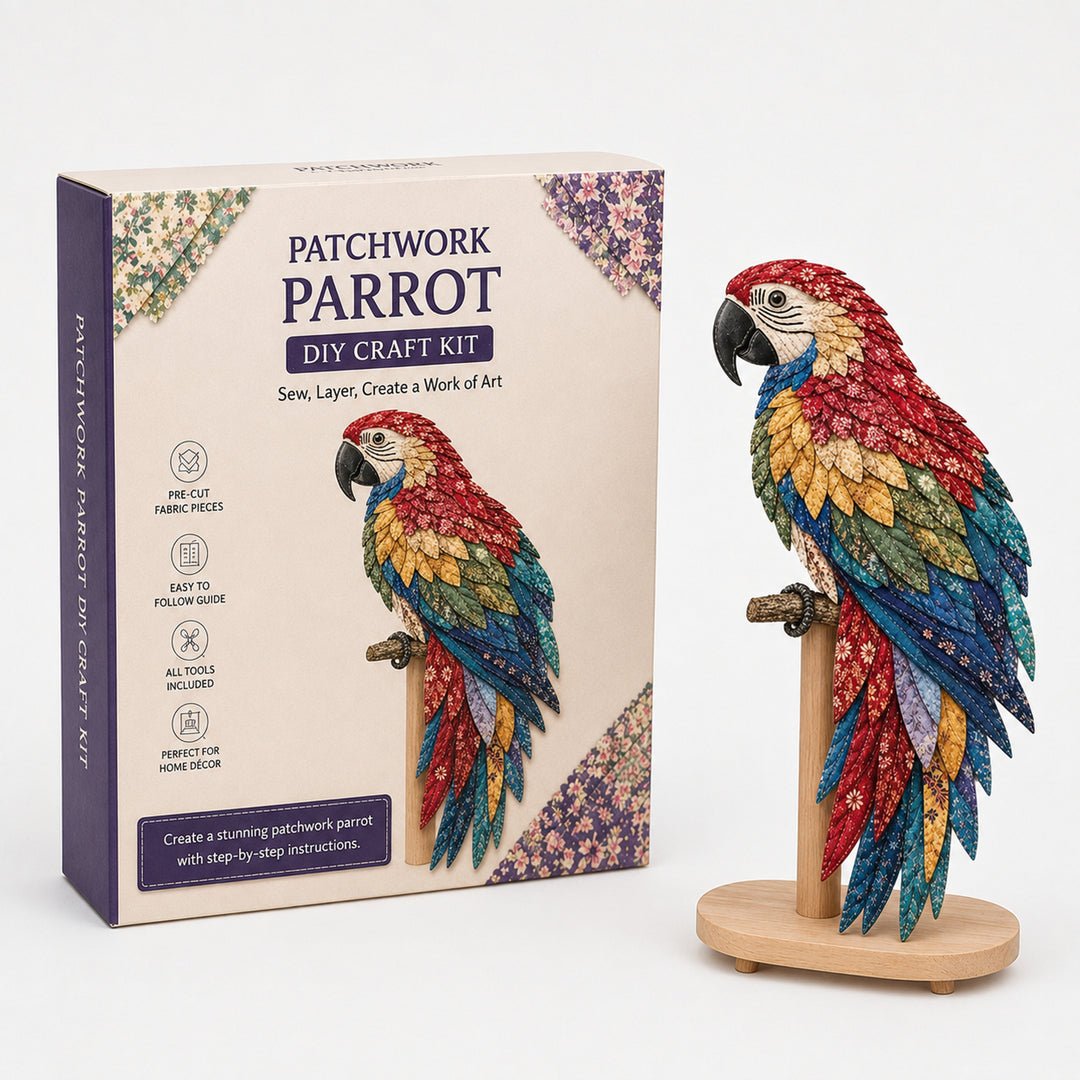 3D Fabric Patchwork Bird Kit By Wingmend Layered Textile Craft With Free Tracked Shipping - Image 4