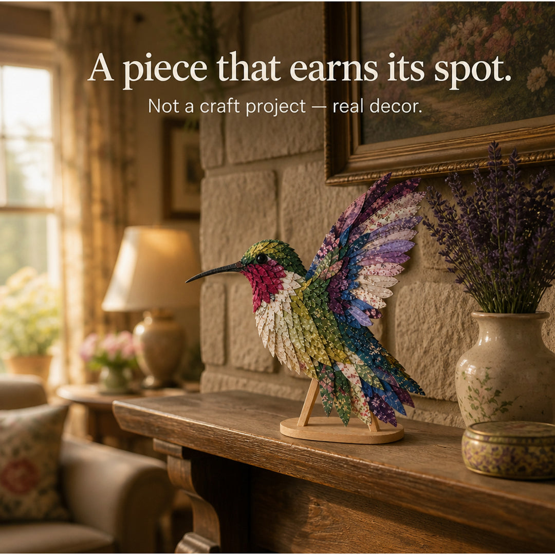 3D Fabric Patchwork Bird Kit By Wingmend Layered Textile Craft With Free Tracked Shipping - Image 16