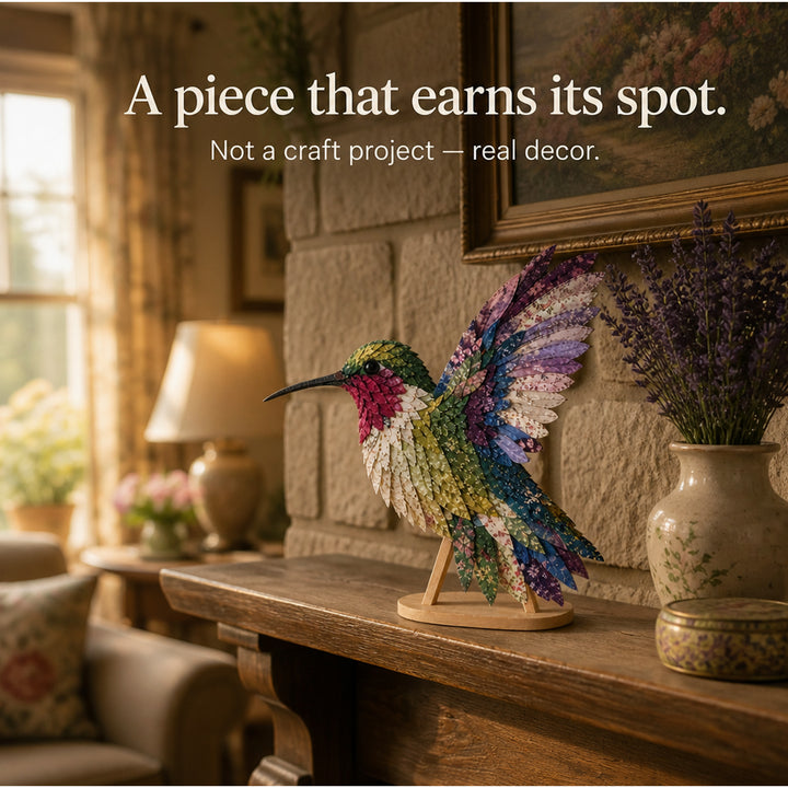 3D Fabric Patchwork Bird Kit By Wingmend Layered Textile Craft With Free Tracked Shipping - Image 16