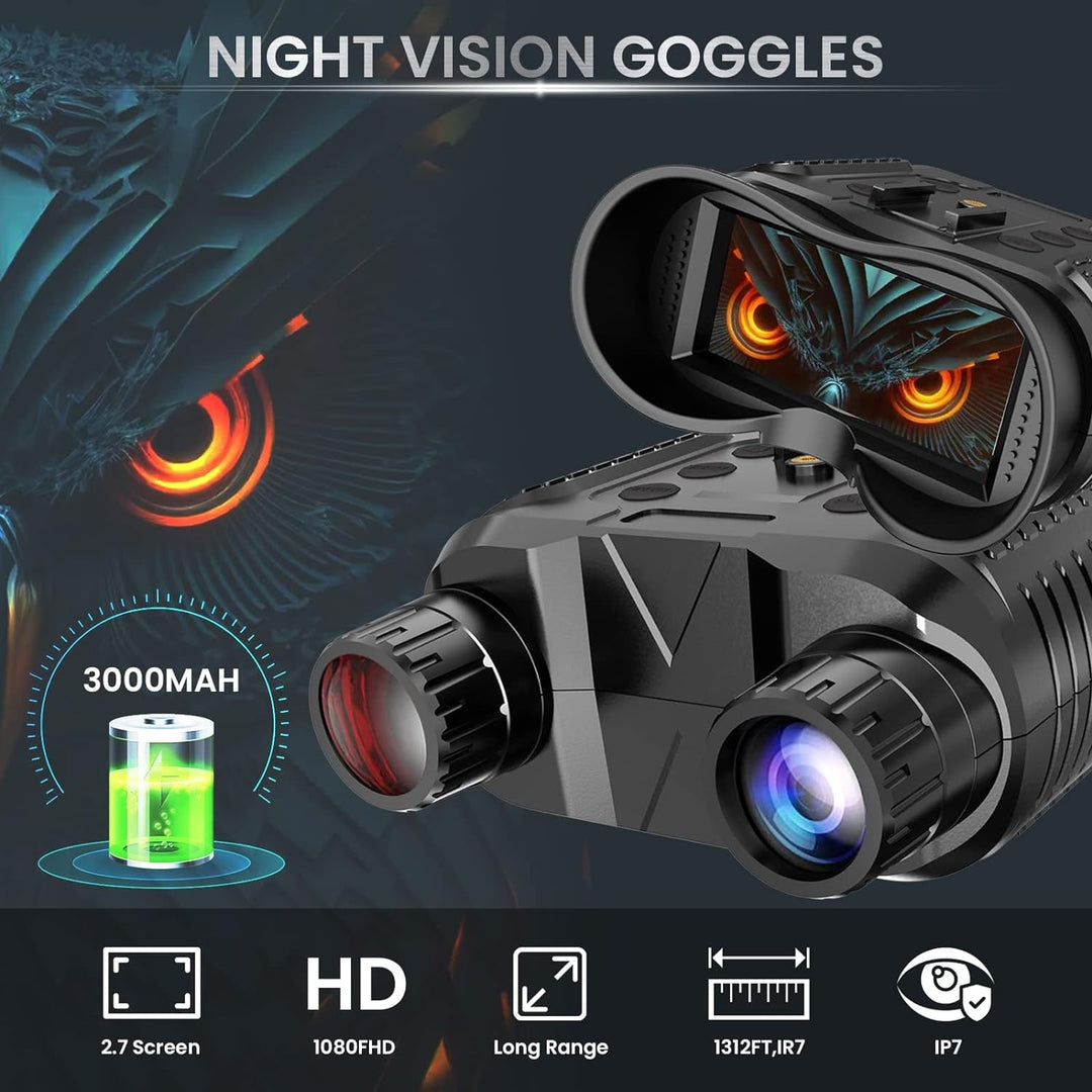 3D Night Vision Goggles Binoculars With HD Waterproof Portable Design - Image 2