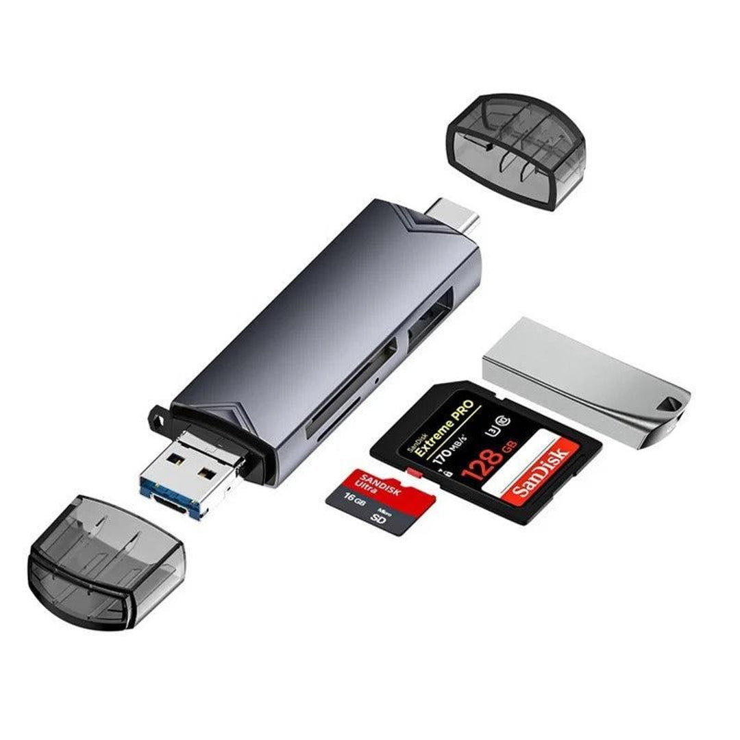 6 In 1 Multifunction Card Reader With USB 3.0 Type-C And Micro USB - Image 8
