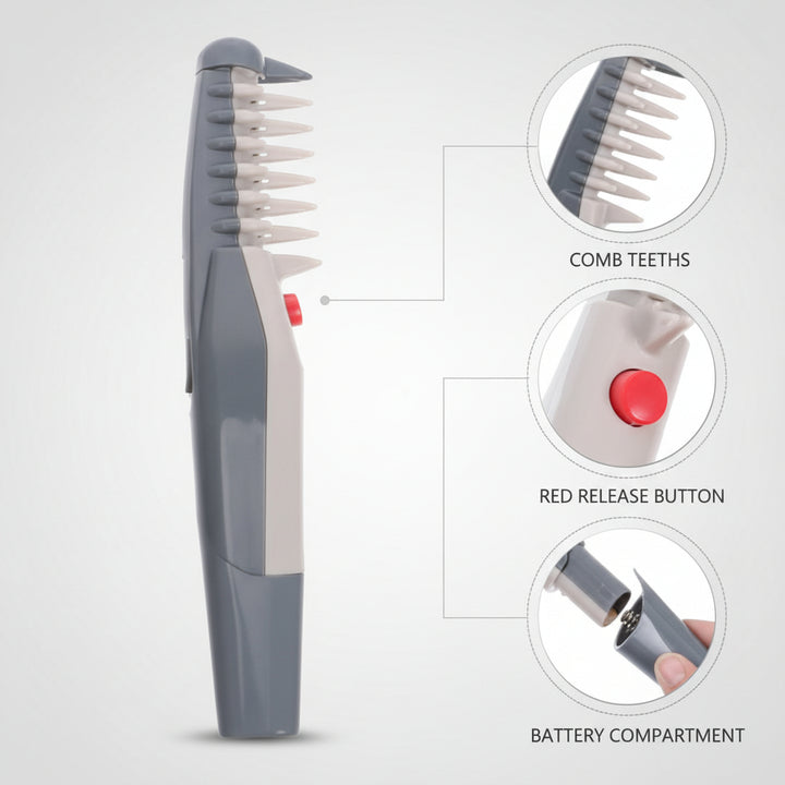 Ergonomic Pet Grooming Comb For Mats And Tangles