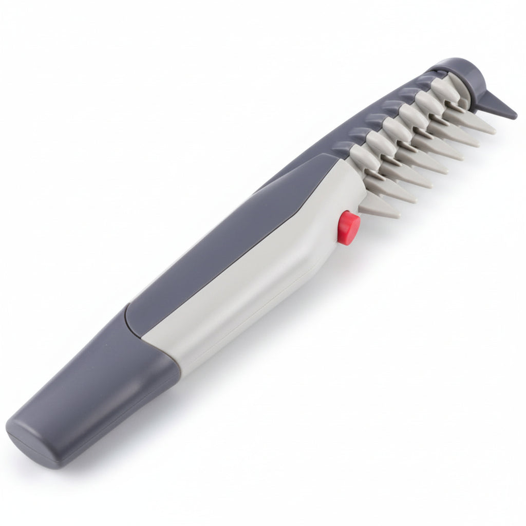 Ergonomic Pet Grooming Comb For Mats And Tangles