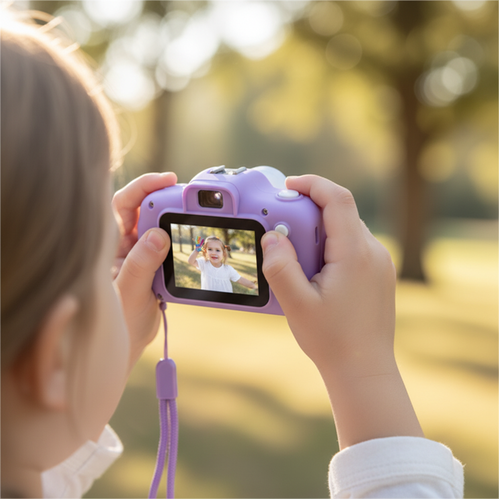 Kids Digital Camera With 64GB Card For HD Video