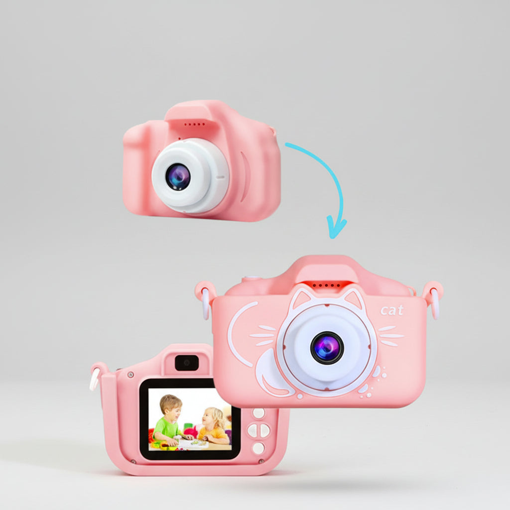 Kids Digital Camera With 64GB Card For HD Video
