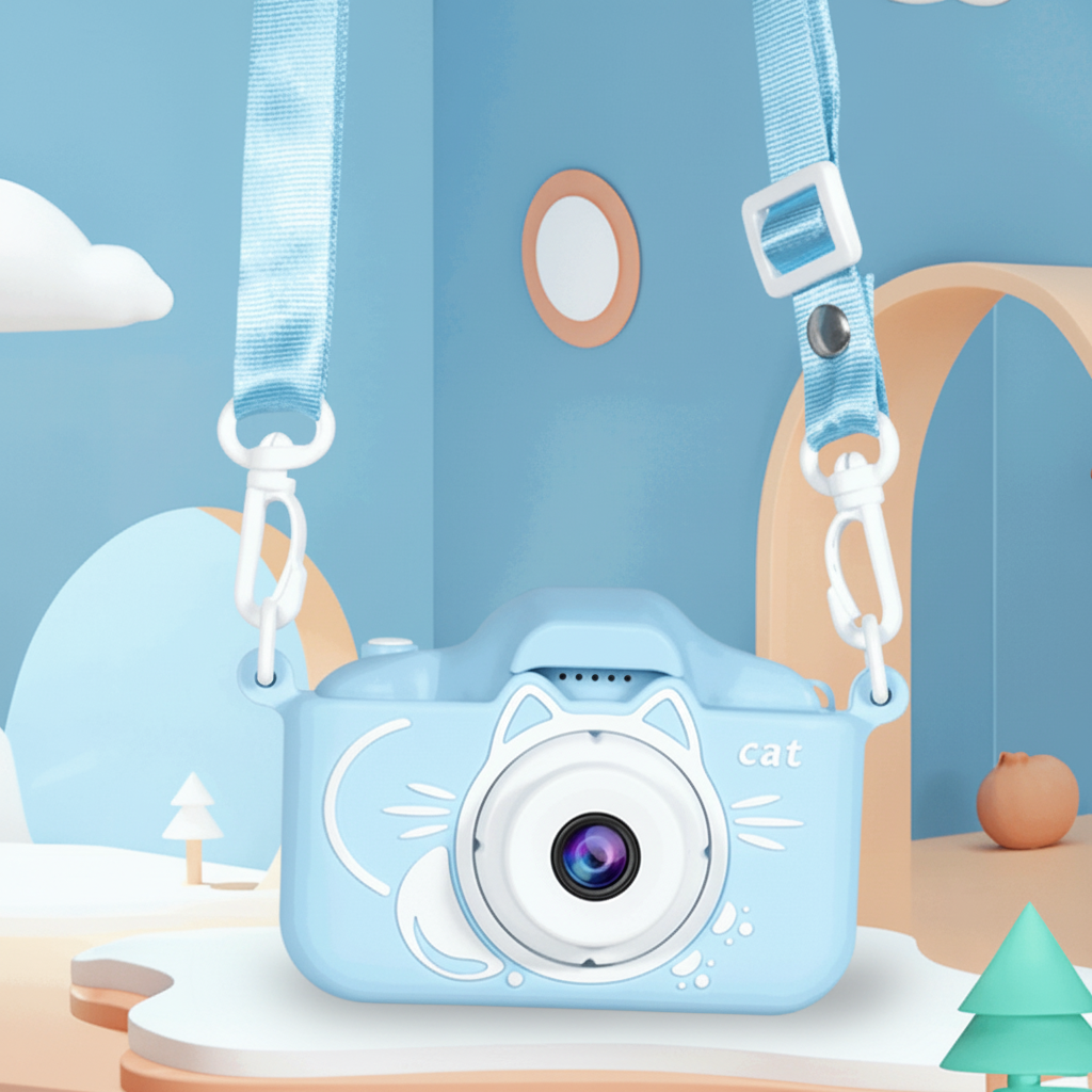 Kids Digital Camera With 64GB Card For HD Video