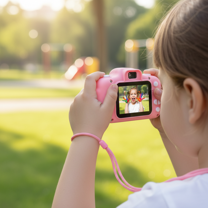 Kids Digital Camera With 64GB Card For HD Video