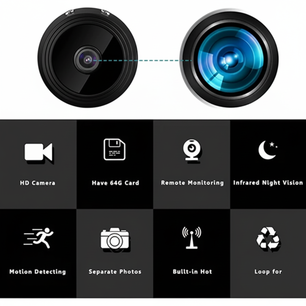 Mini Wireless Camera With Crystal Clear HD Video