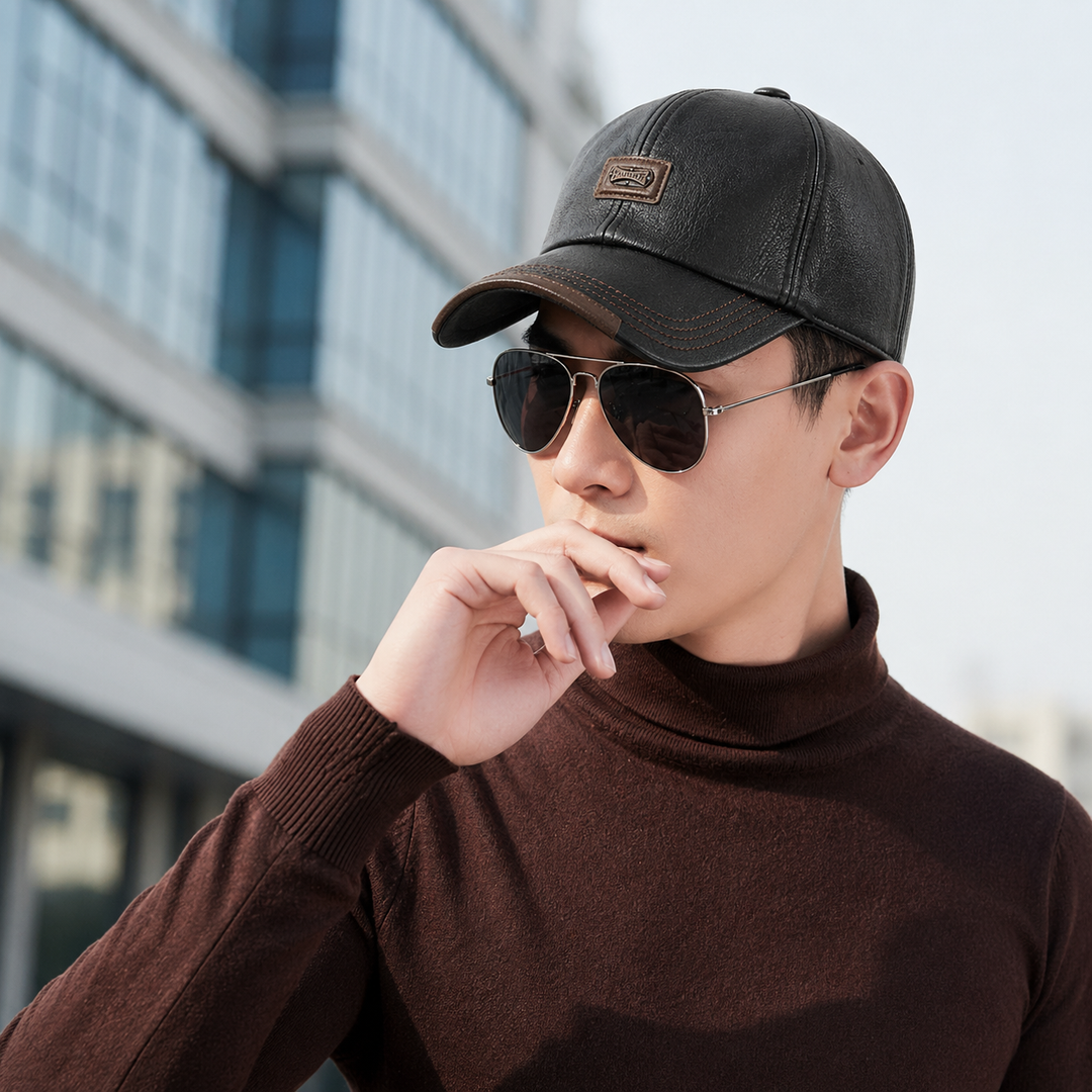 Men's Flat Cap With Adjustable Fit
