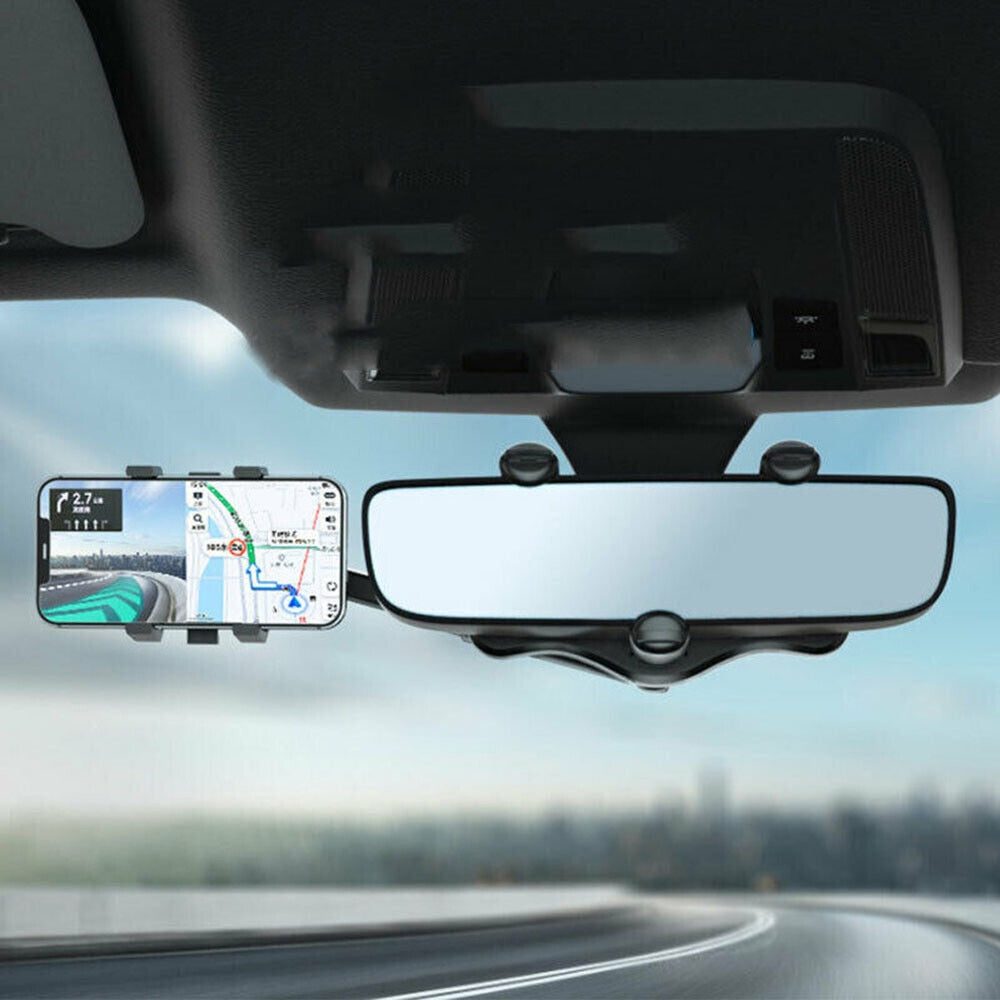 ABS Plastic Universal Car Rearview Mirror Phone Holder - Image 2