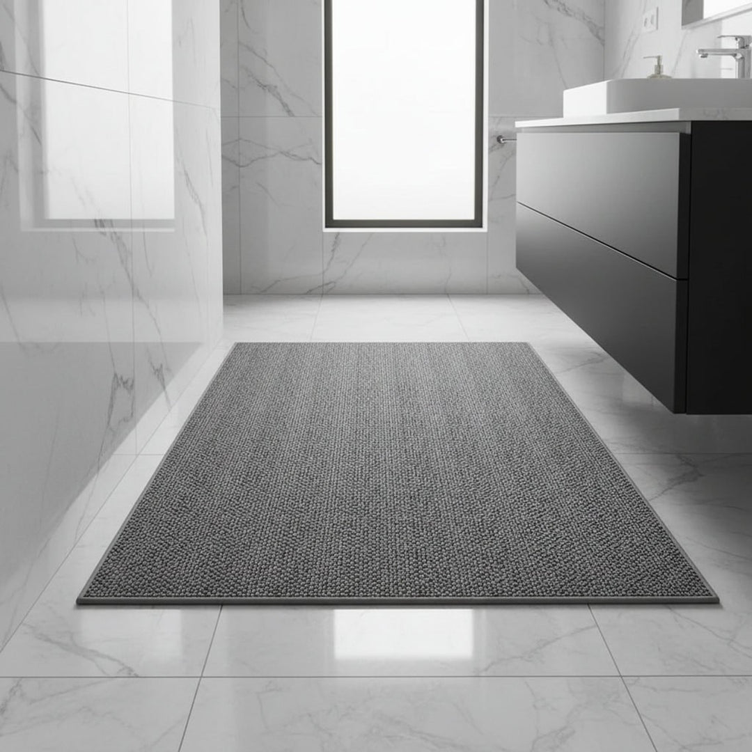 Absorbent Entrance Mat With Textured Fabric Design - Image 1