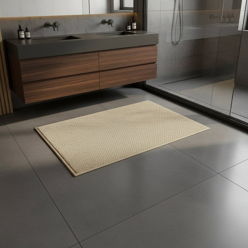 Absorbent Entrance Mat With Textured Fabric Design - Image 2