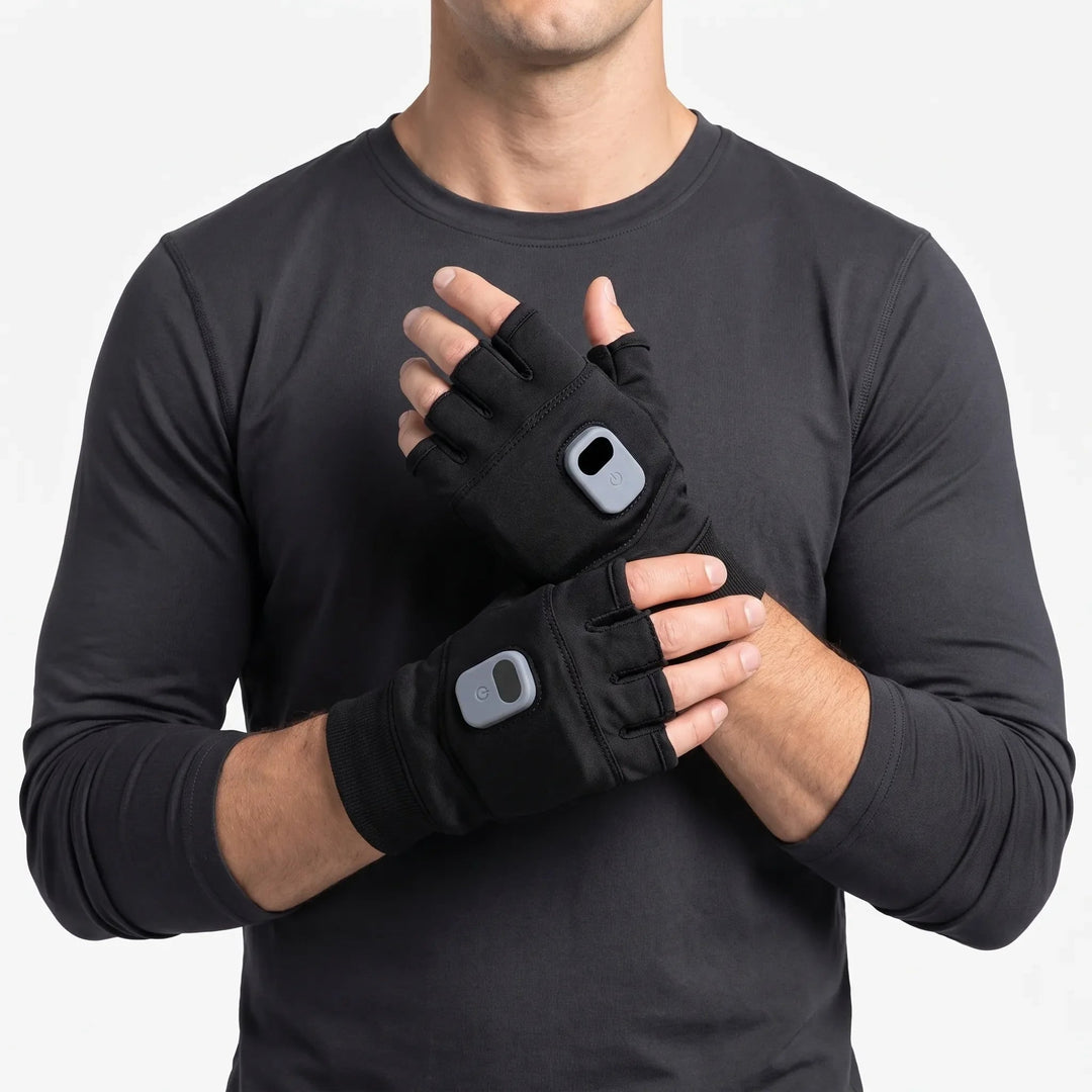 Adjustable Electric Heated Fingerless Gloves - Image 1