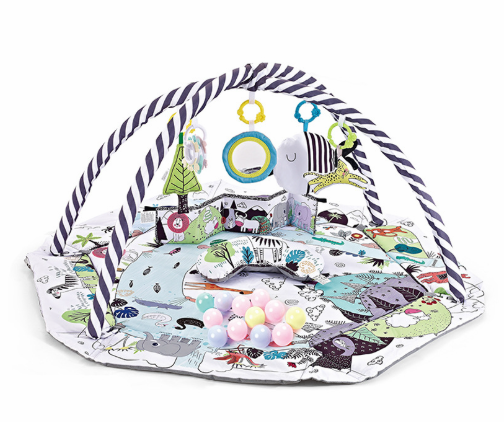 Baby Play Mat With Arch And 6 Detachable Sensory Toys - Image 5