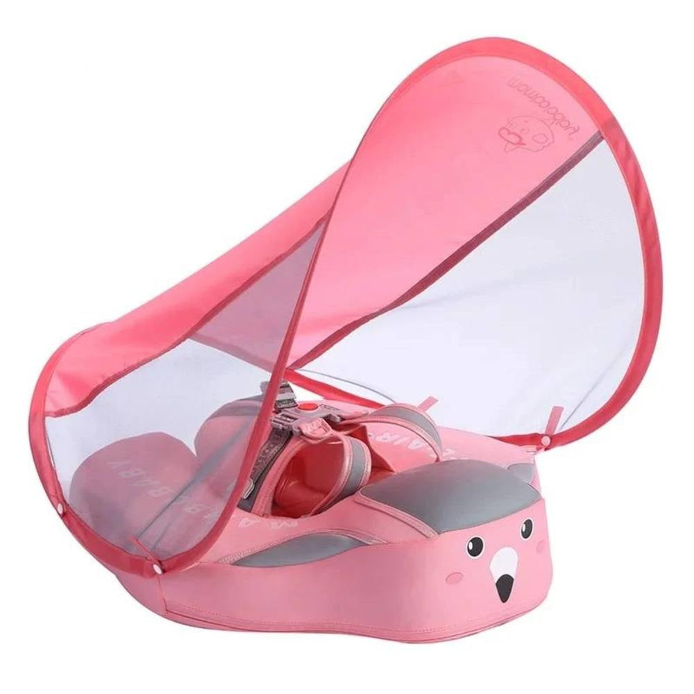 Baby Swim Float With Removable Sun Canopy For Safe Pool Fun - Image 2