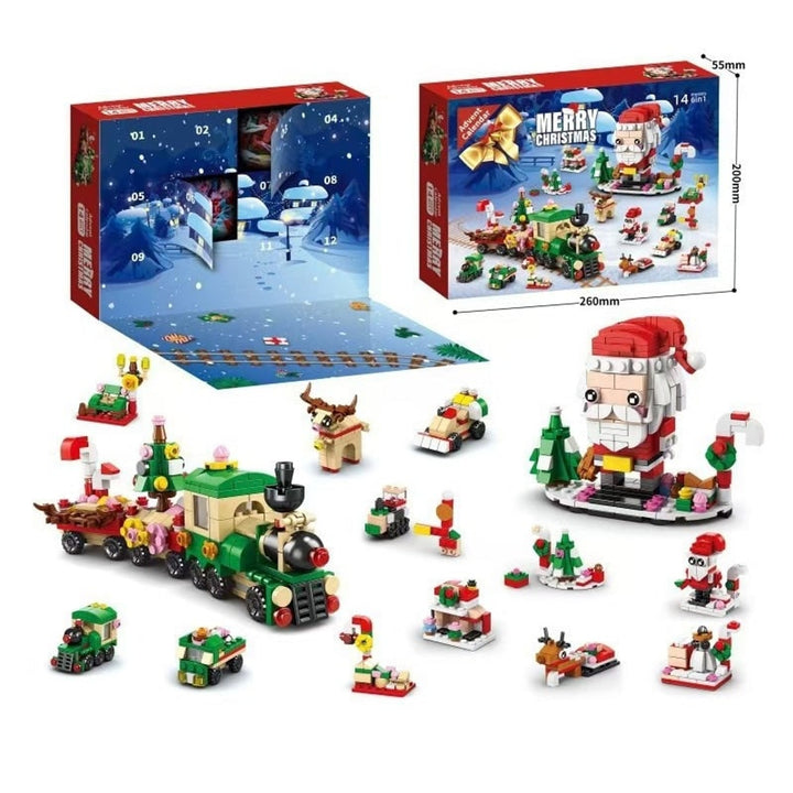 Building Block Advent Calendar 24 Days Of Christmas Countdown Educational Toy - Image 18