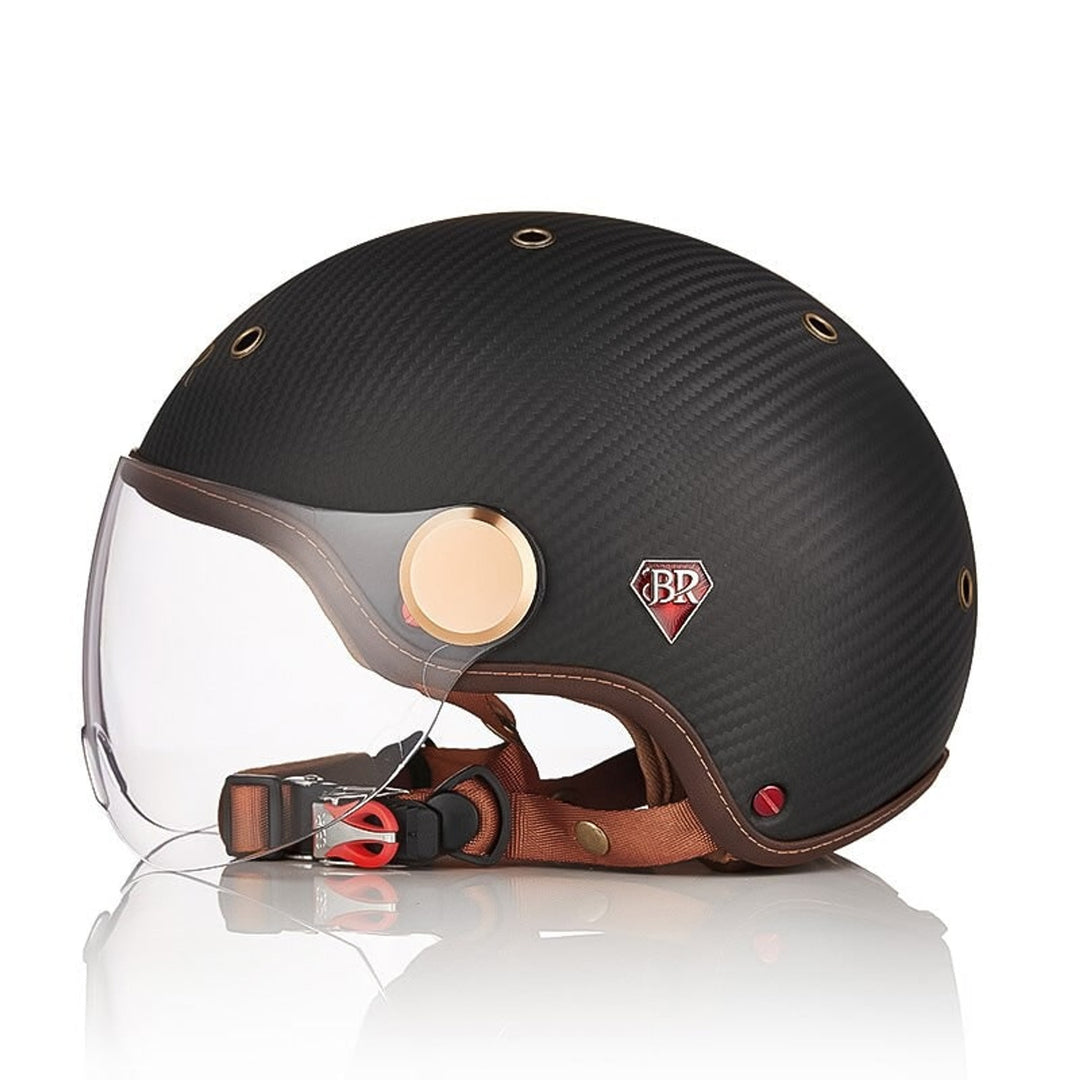 Carbon Fiber Motorcycle Helmet With Removable Lining And Vents - Image 5