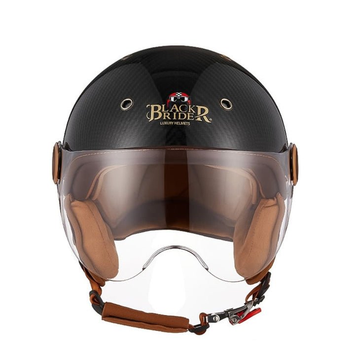 Carbon Fiber Motorcycle Helmet With Removable Lining And Vents - Image 3