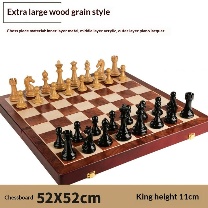 Chess Set With Board Solid- Folding Board - Image 8