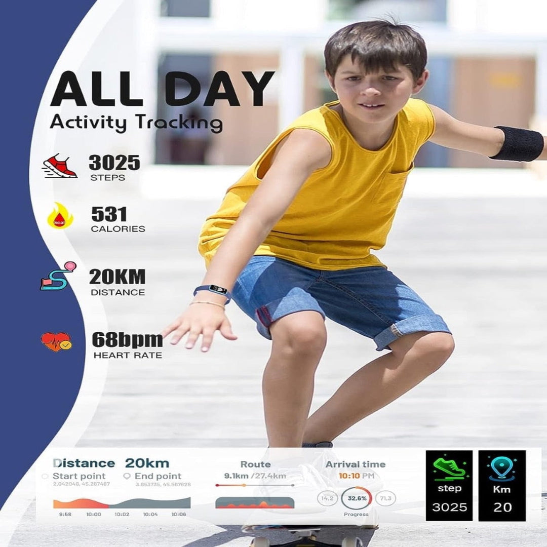 Childrens Smartwatch Fitness Tracker With Heart Rate Monitor And Activity Pedometer - Image 6