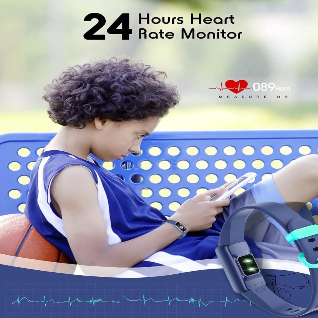 Childrens Smartwatch Fitness Tracker With Heart Rate Monitor And Activity Pedometer - Image 9