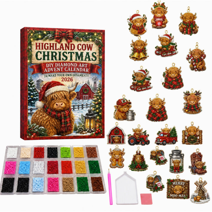Christmas Diamond Art Calendar Festive Diamond Painting Advent Countdown Kit - Image 4