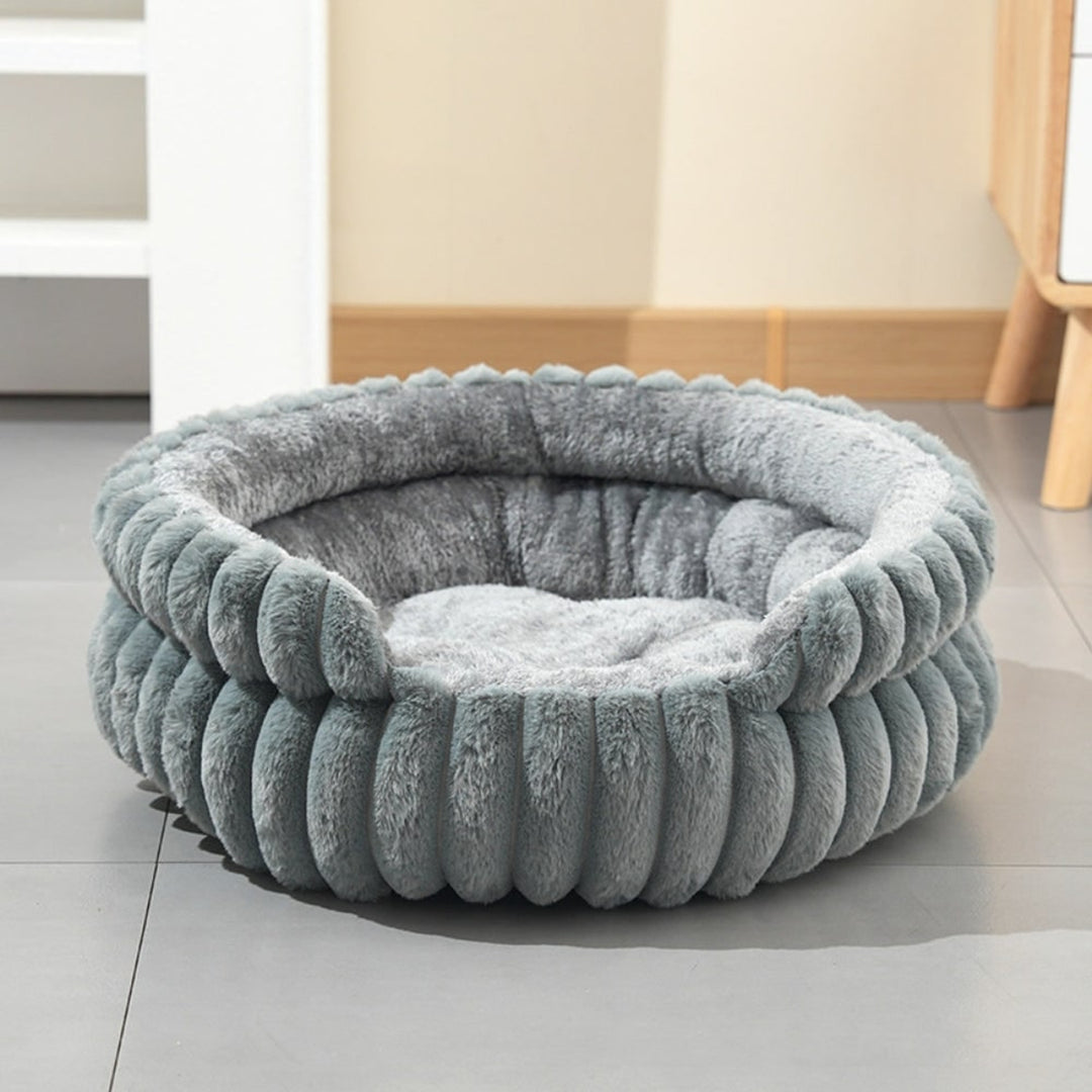 Classic Plush Donut Pet Bed - Image 5
