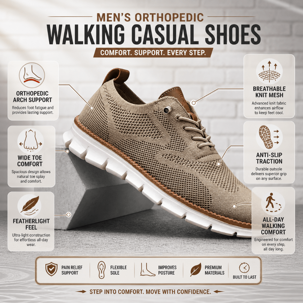 Scarpe comode ortopediche impermeabili da passeggio - Immagine 5
