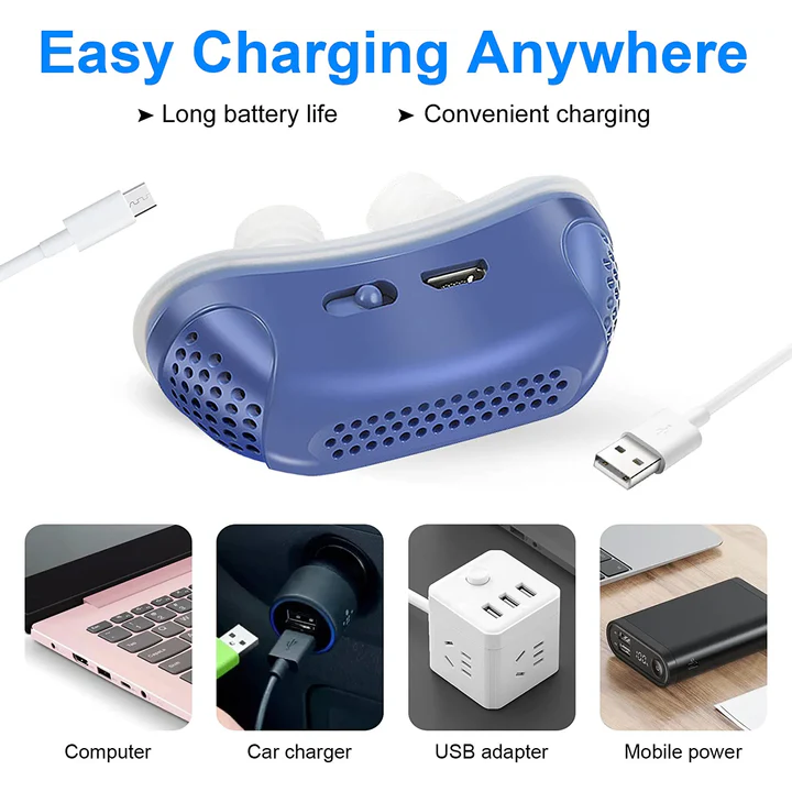 Cpap-Maskiner Kompakt Stillegende Rechargeable Micro Cpap Device For Snoring - Image 3