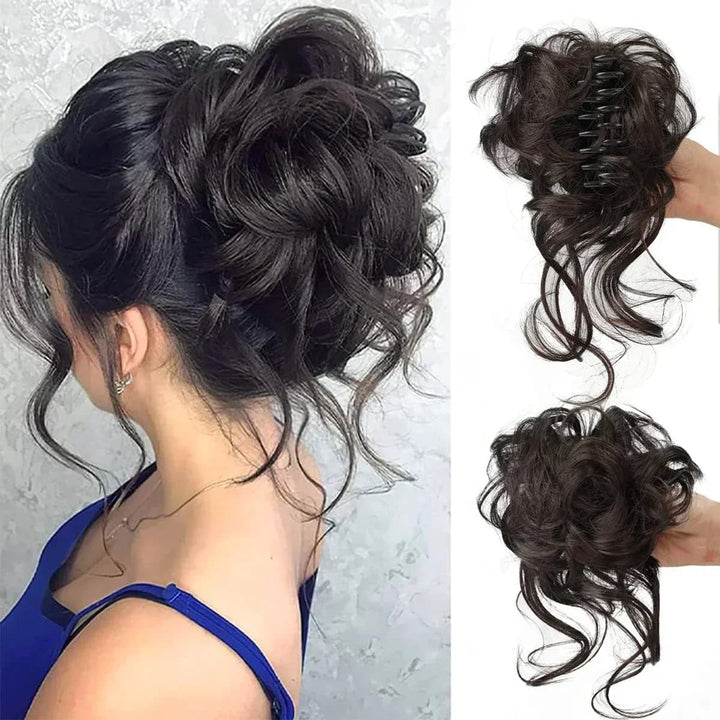 Curly Hair Bun Clip In Clip-In Piece With Volume And Natural Look - Image 12