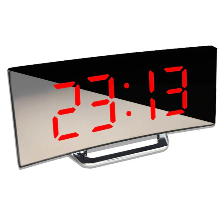 Curved Digital Clock With LED Display And USB Power - Image 1