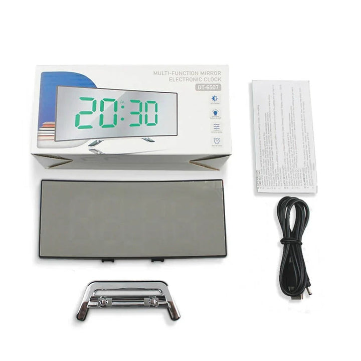 Curved Digital Clock With LED Display And USB Power - Image 4