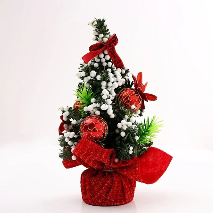 Decorated Mini Christmas Tree Set Of 3 With Berries And Baubles - Image 5