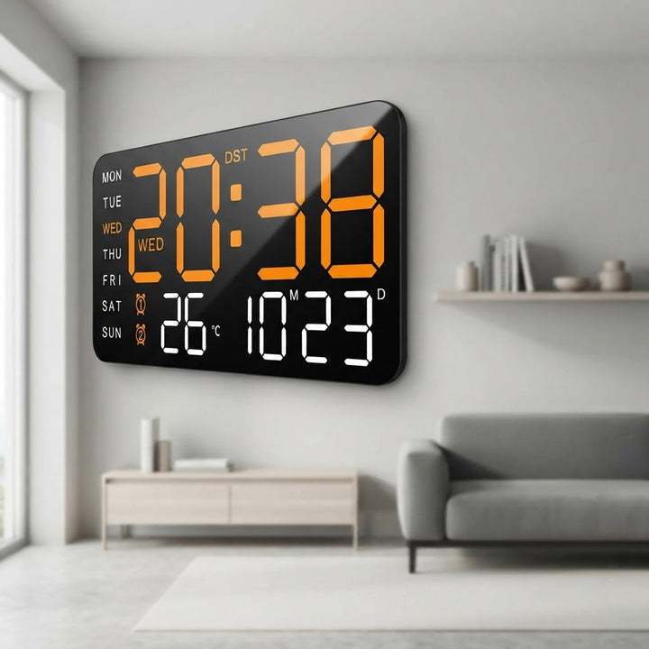Digital Wall Clock With Large LED Display And Remote Control - Image 8