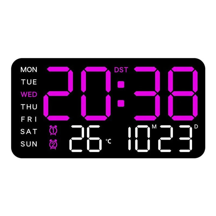 Digital Wall Clock With Large LED Display And Remote Control - Image 7