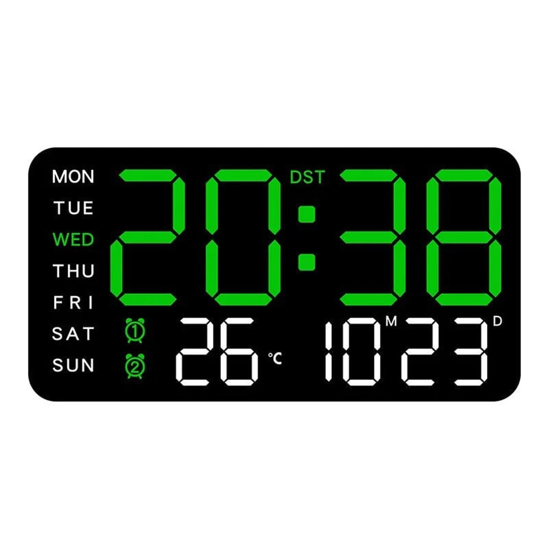 Digital Wall Clock With Large LED Display And Remote Control - Image 3