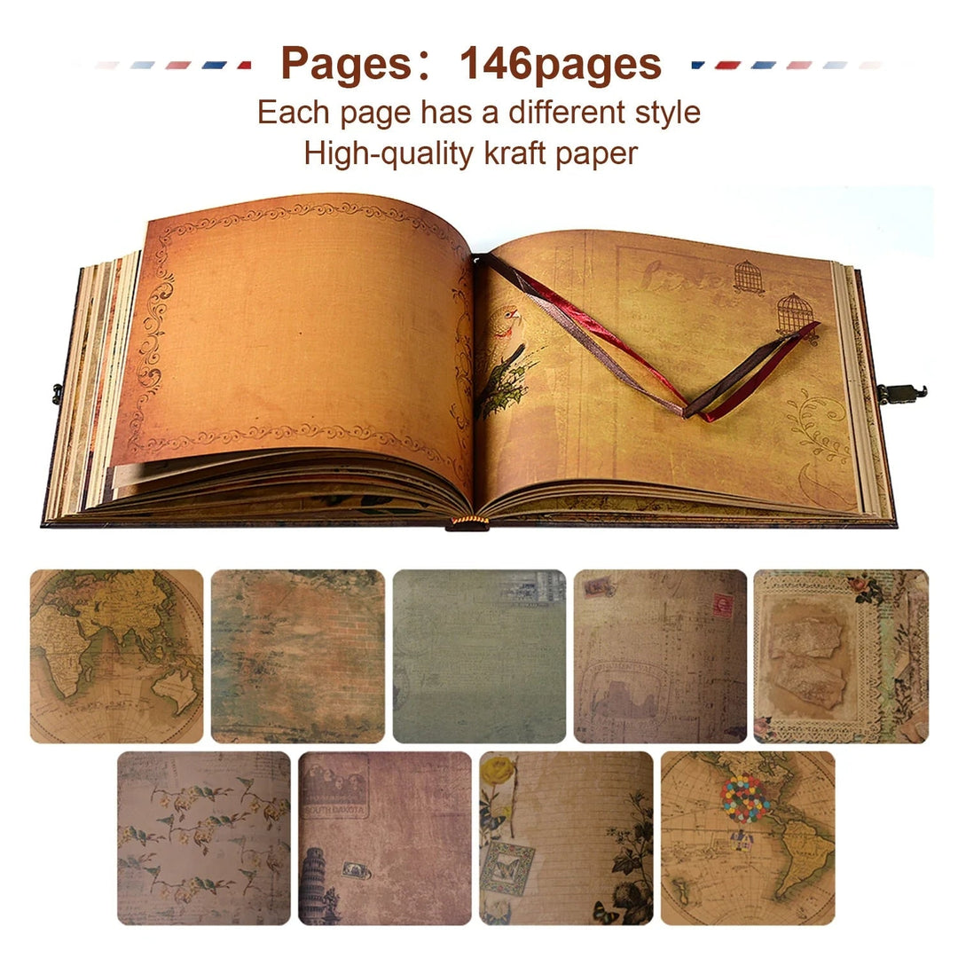 Diy Scrapbook Photo Album With 146 Pages Of Creative Freedom For Memories - Image 6