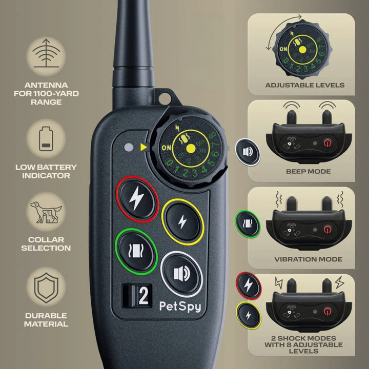 Dog Training E-Collar With Remote Long-Range 1000m Waterproof - Image 6