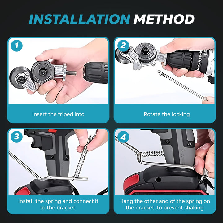 Drill Shear Attachment For Electric Drill Safe & Durable Metal Cutter - Image 5