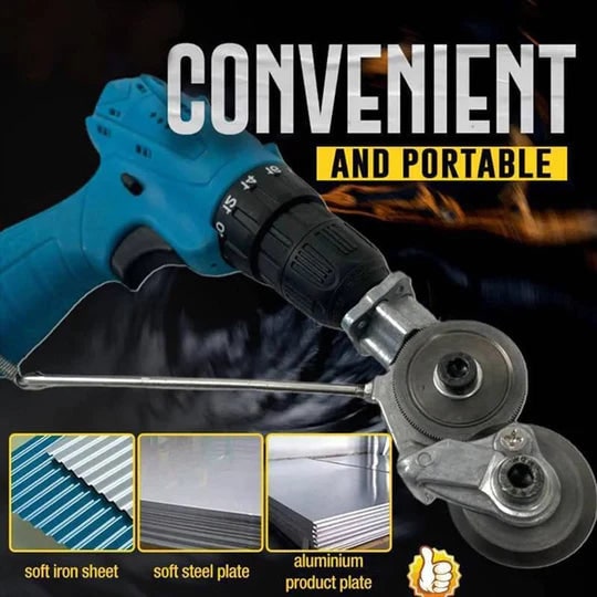 Drill Shear Attachment For Electric Drill Safe & Durable Metal Cutter - Image 6