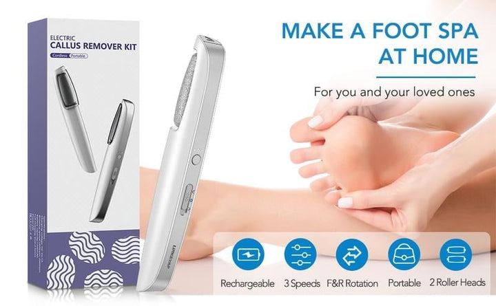 Electric Foot Callus Remover With USB Rechargeable Design Gently Buffs Away Dry Cracked Skin - Image 13