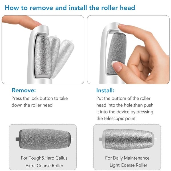Electric Foot Callus Remover With USB Rechargeable Design Gently Buffs Away Dry Cracked Skin - Image 15