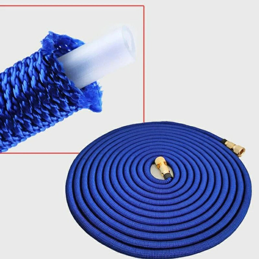 Expandable Garden Hose With Aluminium Connectors Lightweight And Durable For Patio Garden And Car Care - Image 4
