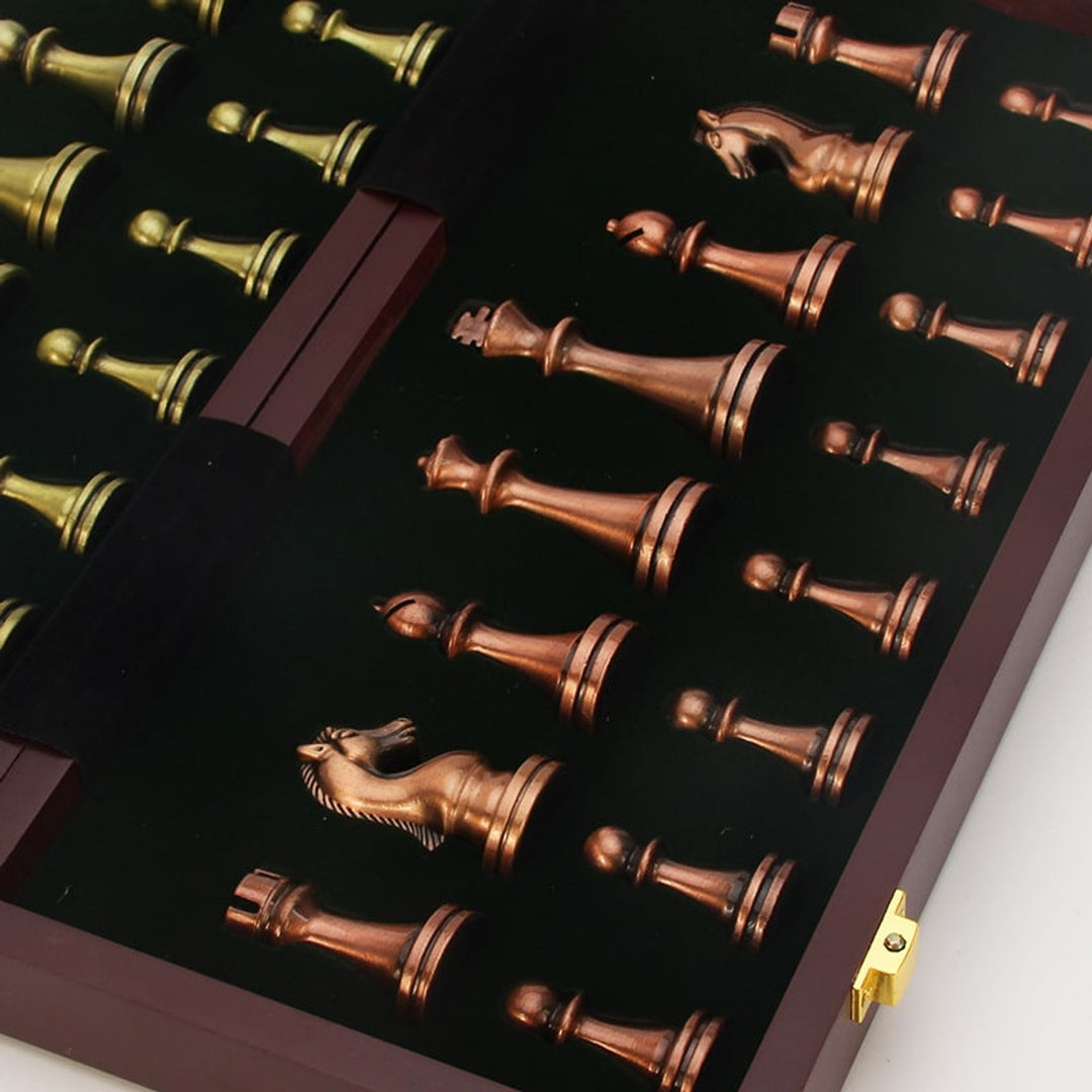 Foldable Portable International Chess Set - Image 5