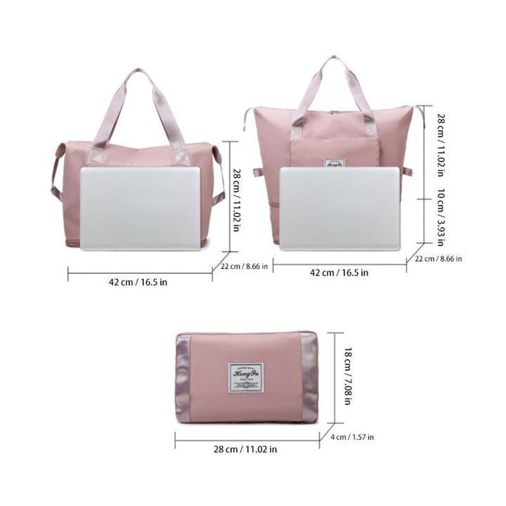 Foldable Travel Bag with Secure Shoulder Design and Waterproof - Image 6