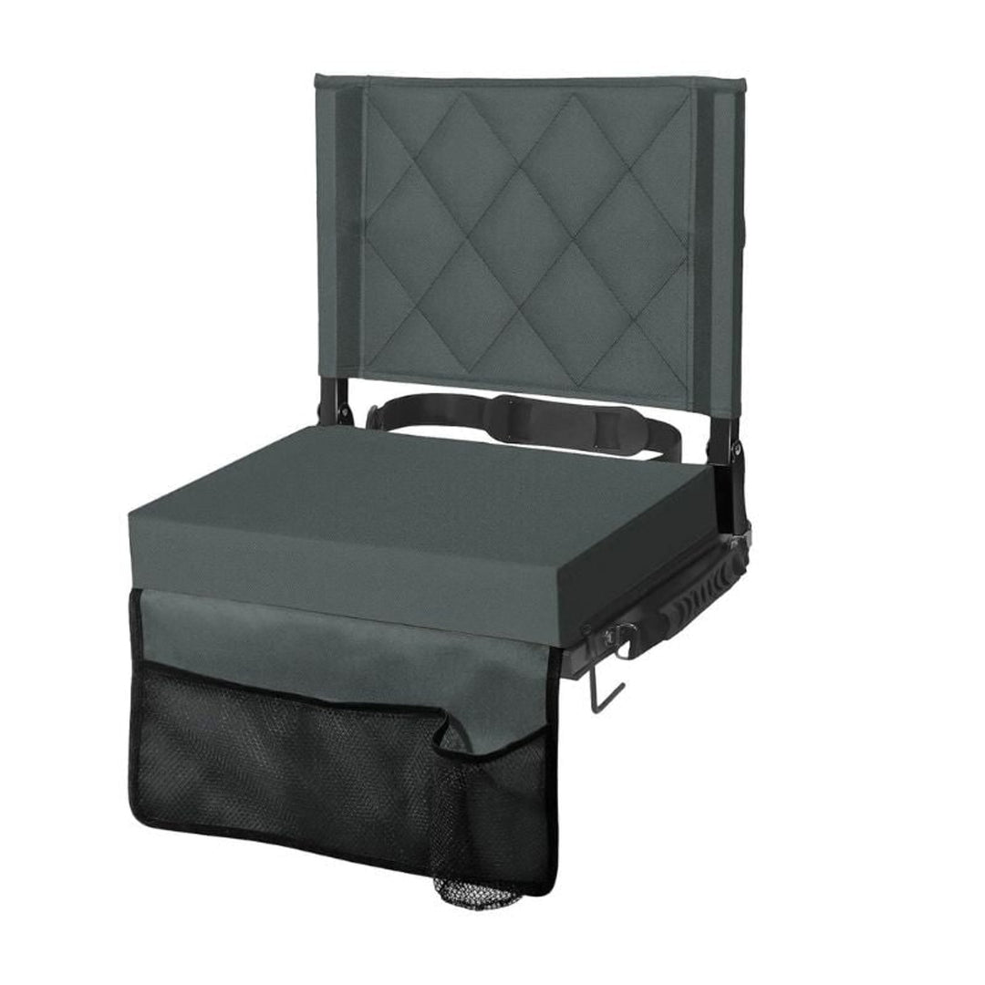 Folding Stadium Seat With Angled Back Support And Shoulder Strap - Image 6