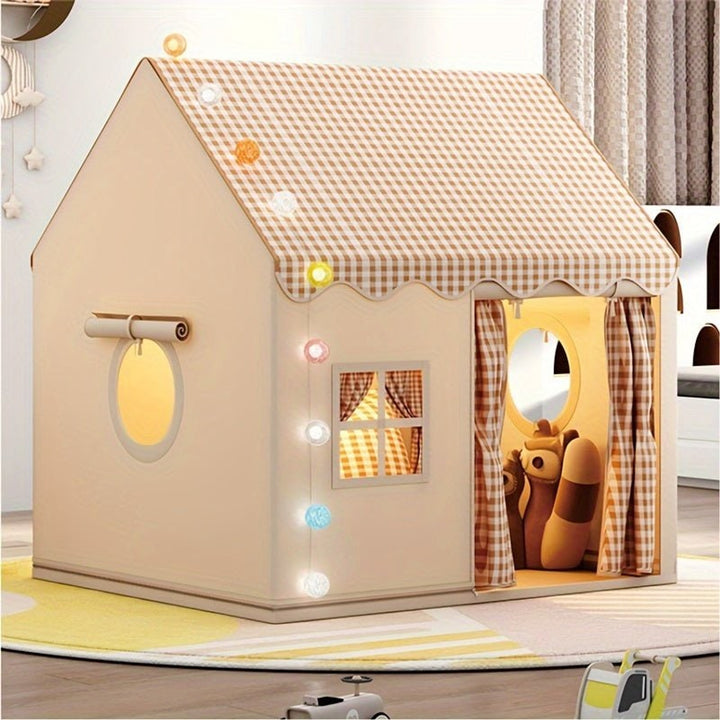 Funhub Indoor Play Tent Cozy Cotton Blend Hideaway For Children - Image 2
