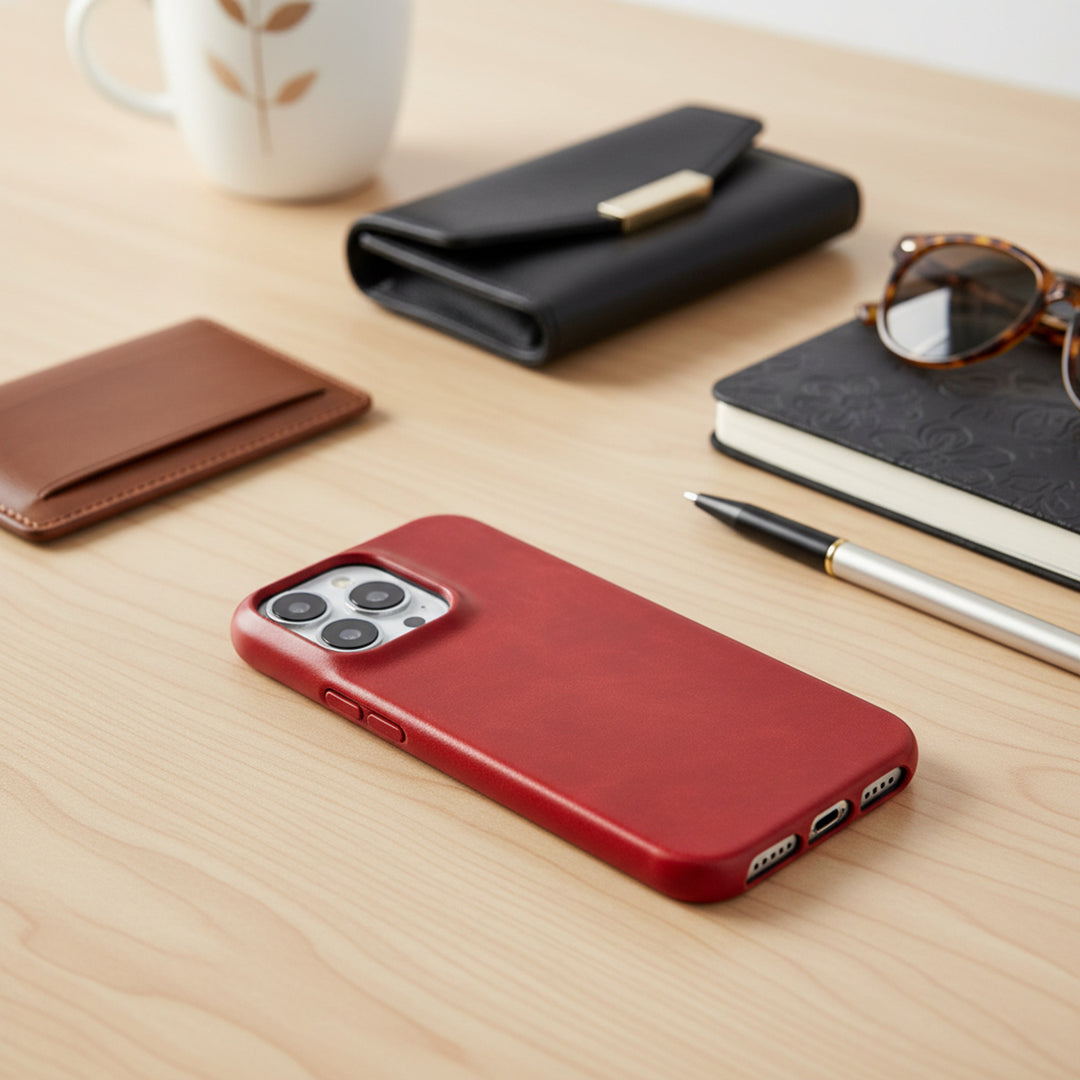 Genuine Leather iPhone Case With Oil Wax Finish For Enhanced Texture And Durability - Image 5