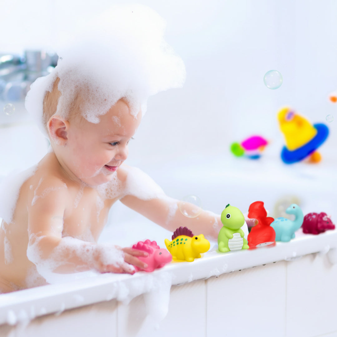Glow-In-The-Dark Light-Up Bath Toy Set With Figures - Image 6